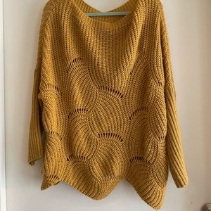 Oversized knit sweater